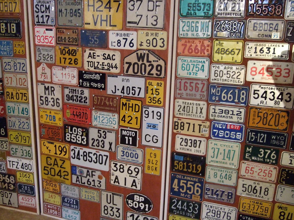 Certified 210 x 130 mm motorcycle license plate